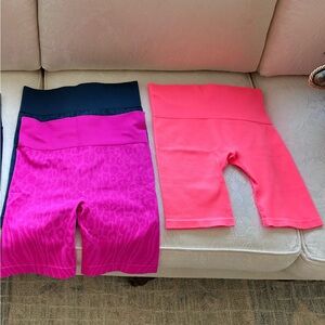 Sofia by Sofia Vergara Pink and Coral Bike Shorts